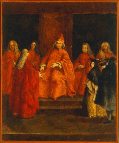 The Doge Grimani on his Throne by Pietro Longhi
